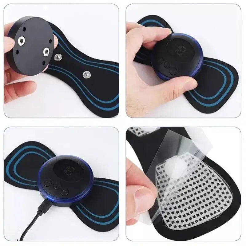 Kit Mini Massageador para as Costas + Tapete Massageador para os Pés